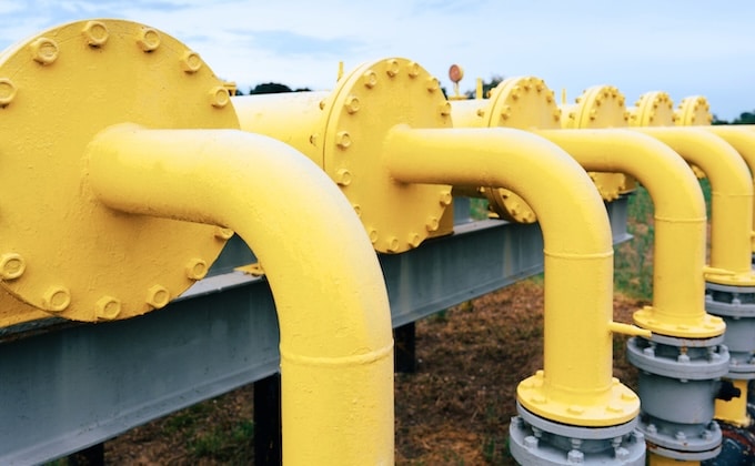 Yellow gas pipe power technology.